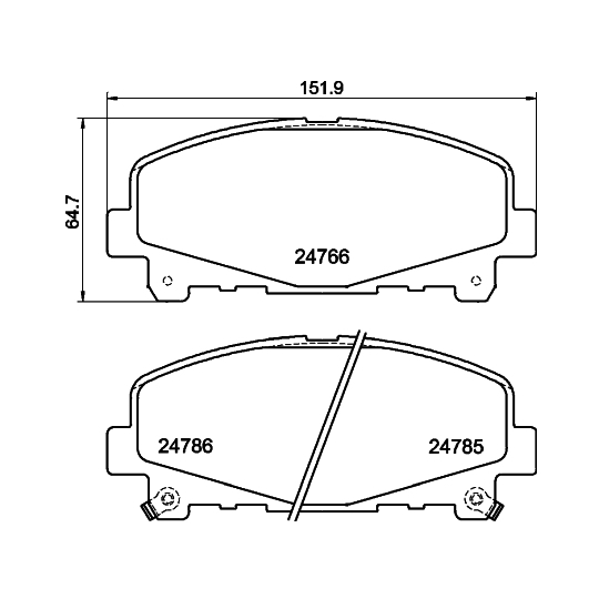 8DB 355 013-881 - Brake Pad Set, disc brake 