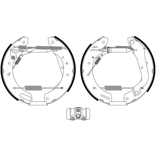 8DB 355 022-651 - Brake Shoe Set 