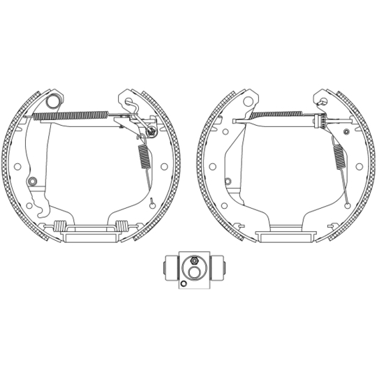 8DB 355 005-221 - Bromsbackar, sats 