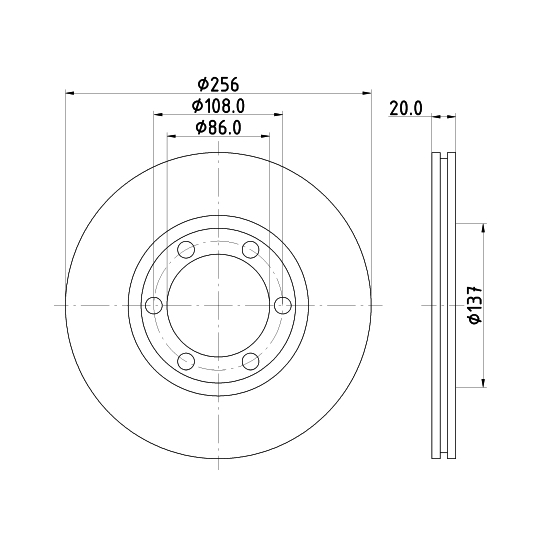 8DD 355 105-111 - Brake Disc 