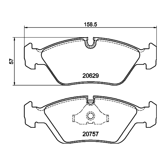 8DB 355 006-511 - Brake Pad Set, disc brake 