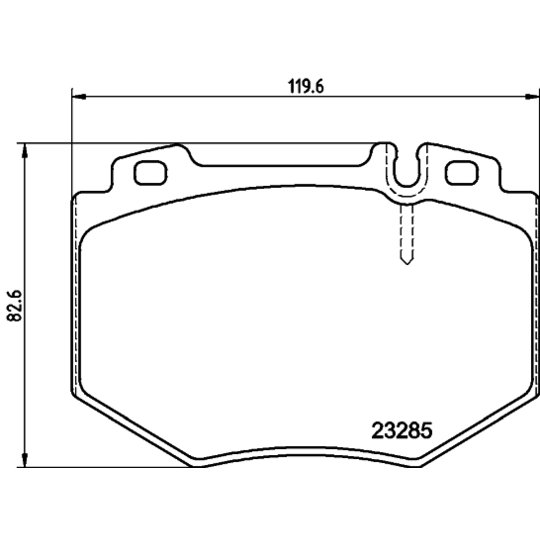 8DB 355 011-831 - Brake Pad Set, disc brake 