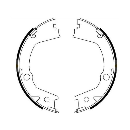 8DA 355 051-281 - Brake Shoe Set, parking brake 