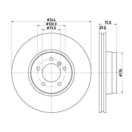 8DD 355 128-381 - Brake Disc 