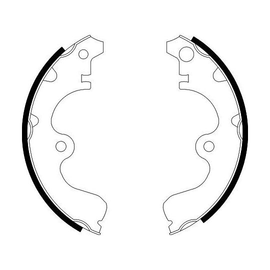 8DB 355 001-561 - Brake Shoe Set 