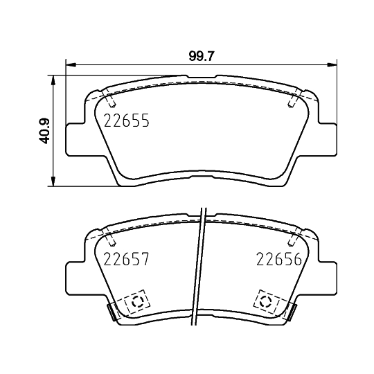 8DB 355 031-681 - Brake Pad Set, disc brake 