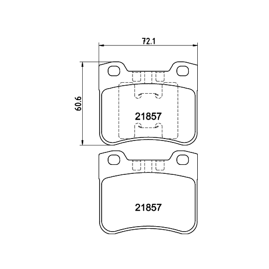 8DB 355 008-301 - Brake Pad Set, disc brake 