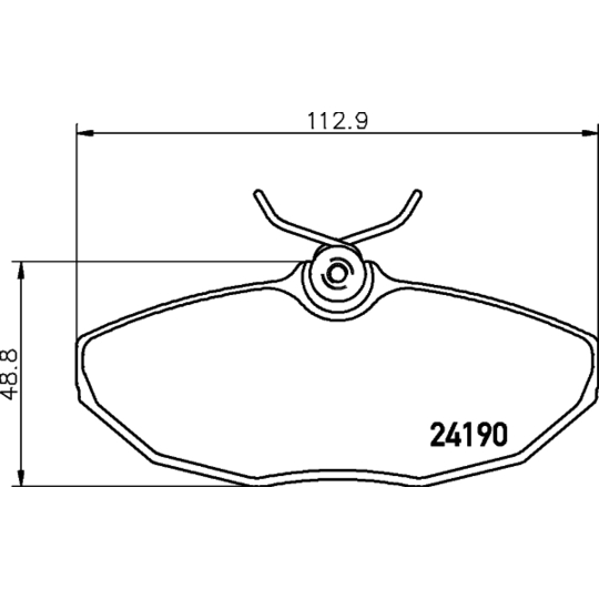 8DB 355 011-961 - Brake Pad Set, disc brake 