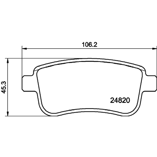 8DB 355 025-421 - Brake Pad Set, disc brake 