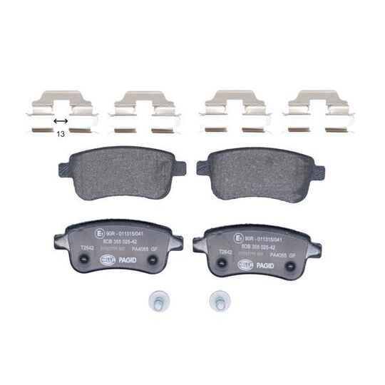 8DB 355 025-421 - Brake Pad Set, disc brake 