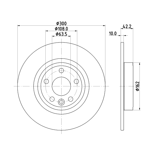 8DD 355 126-721 - Bromsskiva 