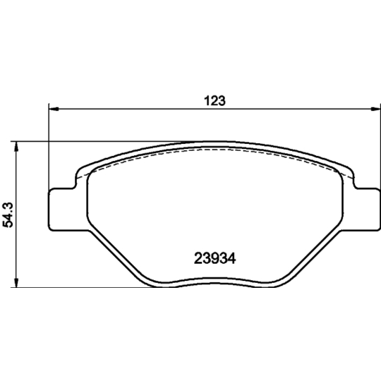 8DB 355 010-551 - Brake Pad Set, disc brake 