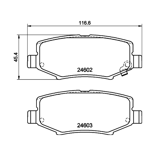 8DB 355 014-381 - Brake Pad Set, disc brake 