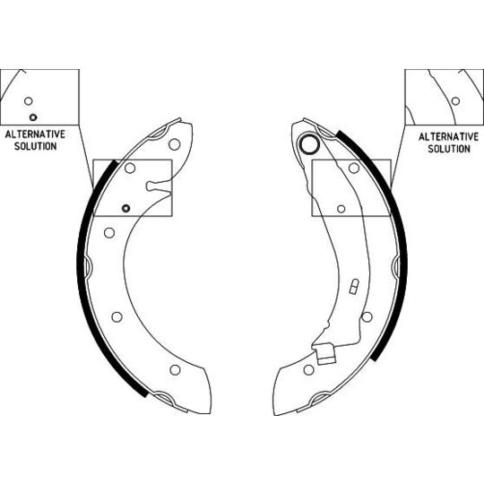 8DB 355 001-831 - Bromsbackar, sats 