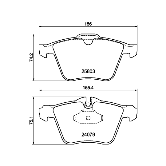 8DB 355 020-921 - Piduriklotsi komplekt,ketaspidur 