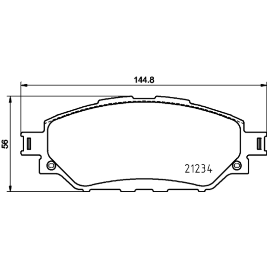 8DB 355 037-801 - Brake Pad Set, disc brake 