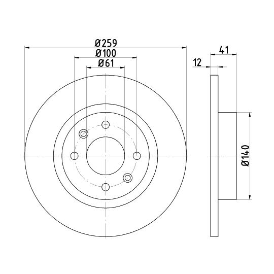 8DD 355 115-271 - Brake Disc 