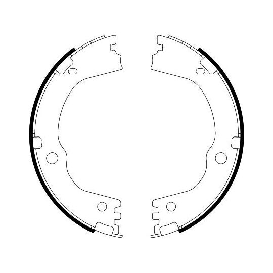 8DA 355 051-211 - Brake Shoe Set, parking brake 