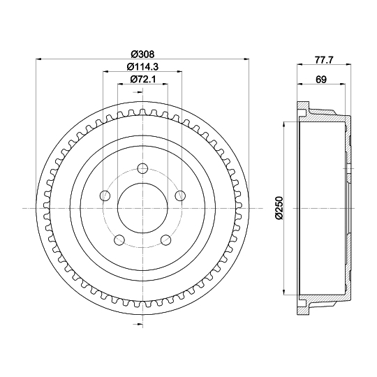 8DT 355 300-721 - Piduritrummel 