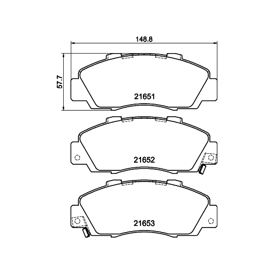 8DB 355 016-441 - Brake Pad Set, disc brake 