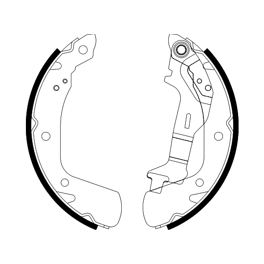 8DB 355 038-141 - Brake Shoe Set 