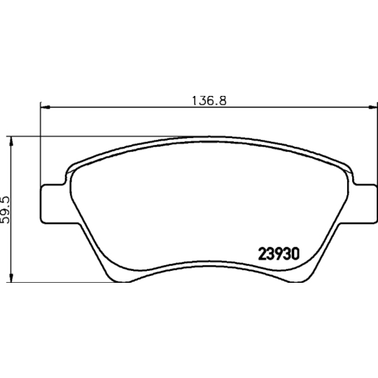 8DB 355 010-541 - Brake Pad Set, disc brake 