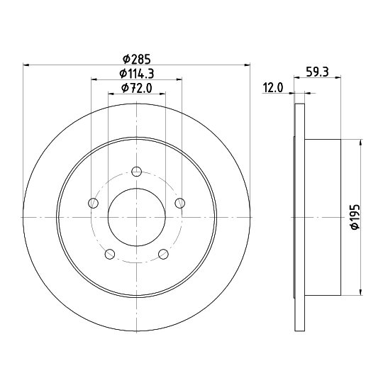 8DD 355 118-341 - Brake Disc 