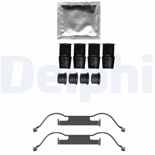 LX0733 - Accessory Kit, disc brake pad 