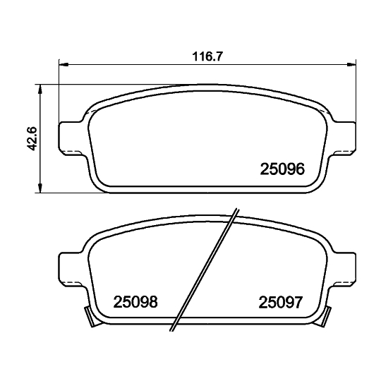 8DB 355 024-861 - Brake Pad Set, disc brake 