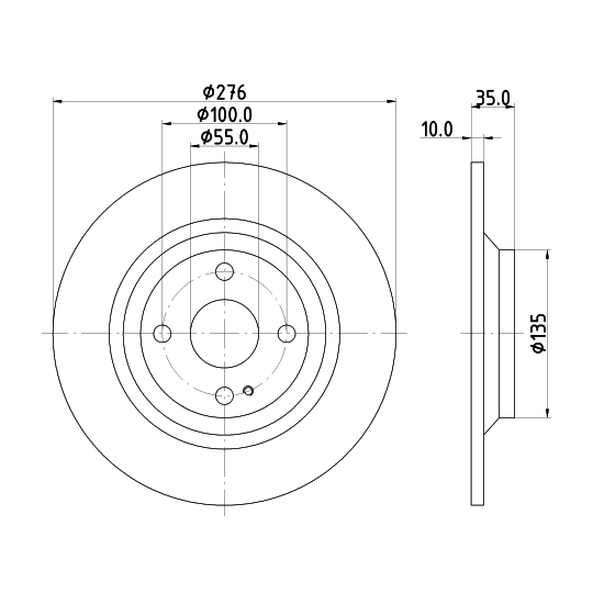 8DD 355 116-071 - Bromsskiva 