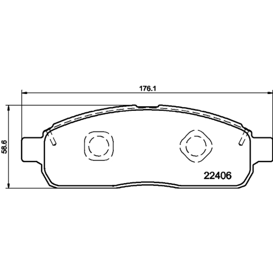 8DB 355 025-921 - Brake Pad Set, disc brake 