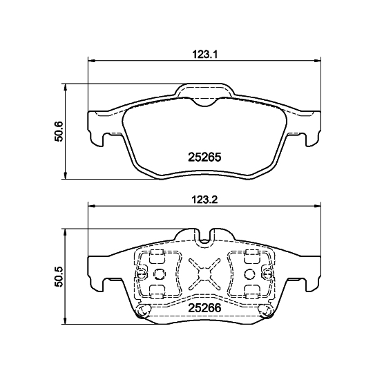 8DB 355 017-341 - Brake Pad Set, disc brake 