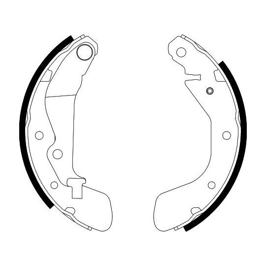 8DB 355 002-791 - Bromsbackar, sats 