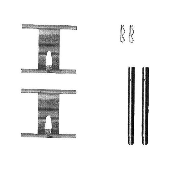 8DZ 355 203-191 - Tillbehörssats, skivbromsbelägg 