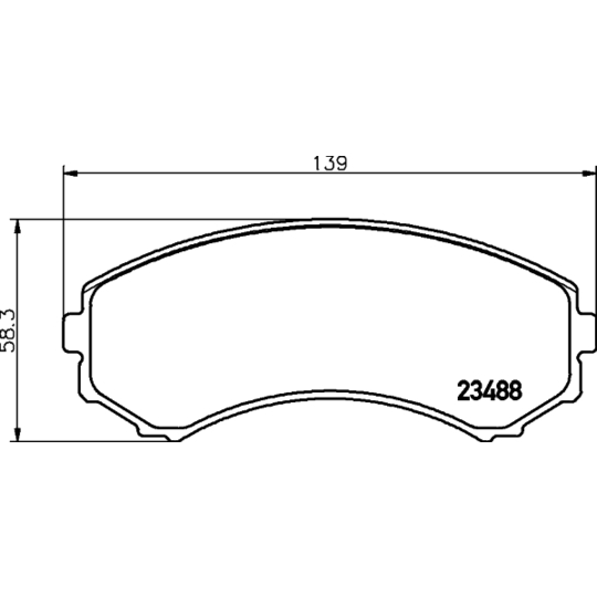 8DB 355 009-461 - Brake Pad Set, disc brake 