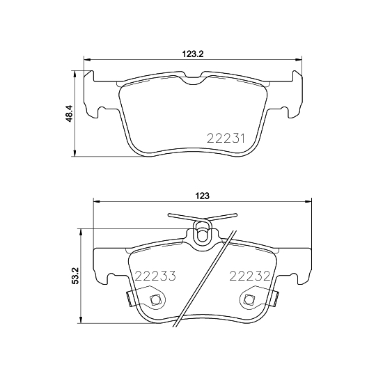 8DB 355 023-301 - Brake Pad Set, disc brake 