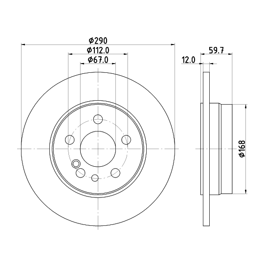 8DD 355 102-721 - Brake Disc 