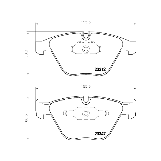 8DB 355 009-271 - Brake Pad Set, disc brake 