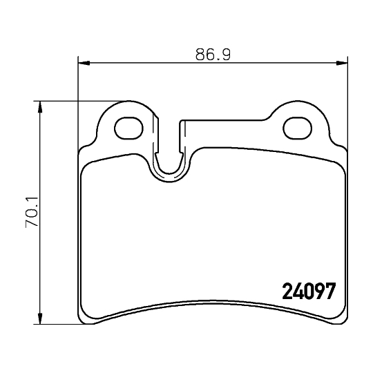 8DB 355 011-861 - Brake Pad Set, disc brake 