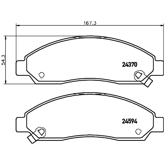 8DB 355 013-291 - Piduriklotsi komplekt,ketaspidur 