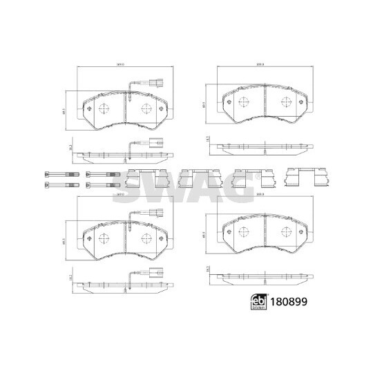 33 10 7998 - Brake Pad Set, disc brake 