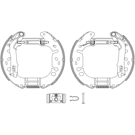 8DB 355 005-191 - Piduriklotside komplekt 