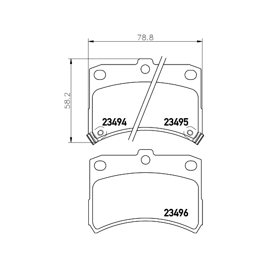 8DB 355 017-121 - Brake Pad Set, disc brake 