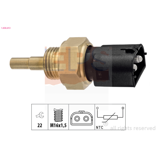 1.830.413 - Sensor, coolant temperature 