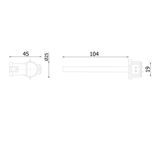 CRTX 7 000S - Level Control Switch, coolant level indicator 