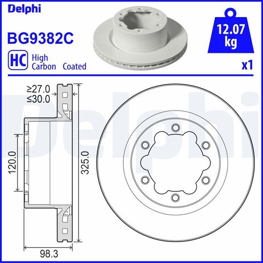 BG9382C - Brake Disc 