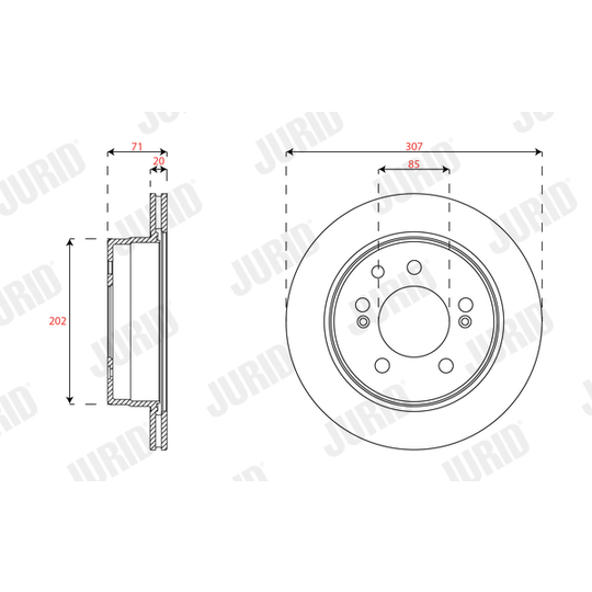 563501J - Brake Disc 