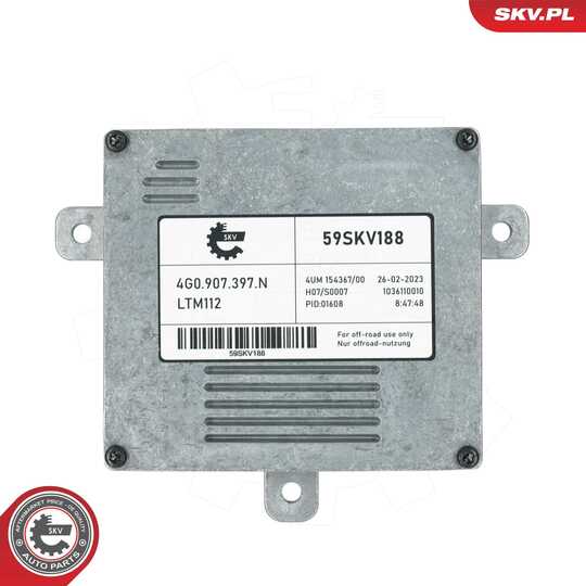 59SKV188 - Control Unit, lights 