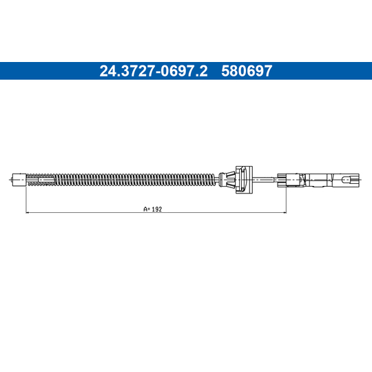 24.3727-0697.2 - Cable, parking brake 