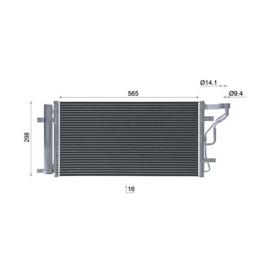 AC 1152 000S - Condenser, air conditioning 